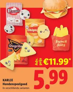 Lidl Karlie Hondenspeelgoed aanbieding