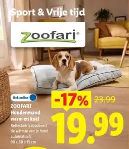 Lidl Zoofari Hondenmand aanbieding