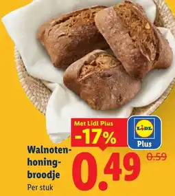 Lidl Walnoten-honing-broodje aanbieding