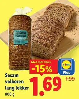 Lidl Sesam volkoren lang lekker aanbieding