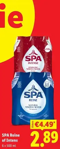 Lidl Spa Reine of Intens aanbieding