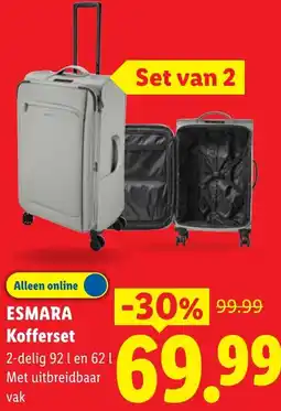 Lidl Esmara Kofferset aanbieding