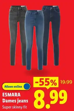 Lidl Esmara dames jeans aanbieding