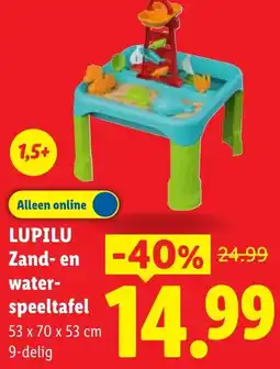 Lidl Lupilu Zand- en water-speeltafel aanbieding