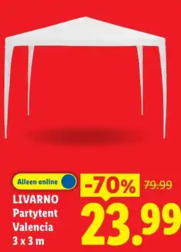 Lidl Livarno Partytent Valencia aanbieding