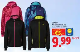 Lidl Lupilu Kinder Softshell jas aanbieding