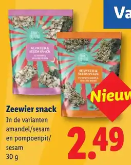 Lidl Seaweed & Seeds Snack aanbieding