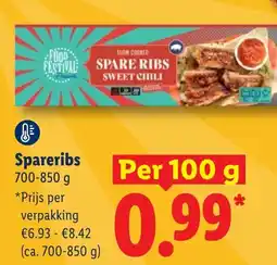 Lidl Spareribs aanbieding