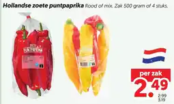 Dekamarkt Hollandse zoete punt paprika aanbieding