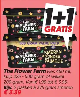Dekamarkt The Flower Farm Smeren zonder palmolie aanbieding