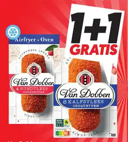 Dekamarkt Van Dobben 4 rundvlees croquetten aanbieding