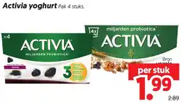 Dekamarkt Activia yoghurt aanbieding