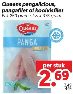 Dekamarkt Queens pangalicious, pangafilet of koolvisfilet aanbieding