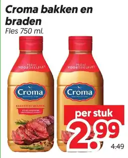 Dekamarkt Croma bakken en braden aanbieding