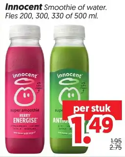 Dekamarkt Innocent Smoothie of water aanbieding