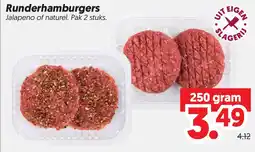 Dekamarkt Runderhamburgers aanbieding