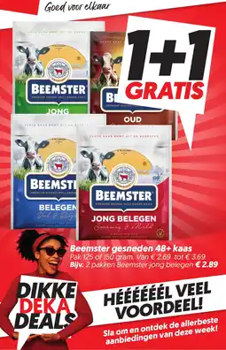 Dekamarkt Beemster gesneden 48+ kaas aanbieding