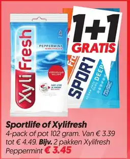 Dekamarkt Sportlife of Xylifresh aanbieding