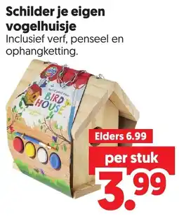 Dekamarkt Schilder je eigen vogelhuisje aanbieding