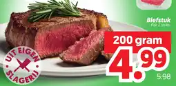 Dekamarkt Biefstuk aanbieding