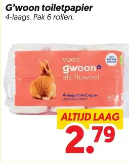 Dekamarkt G'woon toiletpapier aanbieding