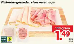 Dekamarkt Flinterdun gesneden vleeswaren aanbieding