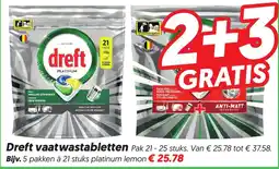 Dekamarkt Dreft vaatwastabletten aanbieding