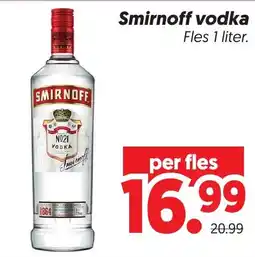 Dekamarkt Smirnoff vodka aanbieding