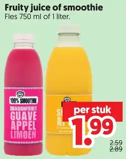 Dekamarkt Fruity juice of smoothie aanbieding