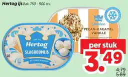 Dekamarkt Hertog ijs aanbieding