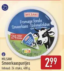 ALDI Milsani smeerkaaspuntjes aanbieding