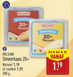 ALDI Milsani smeerkaas 20+ aanbieding