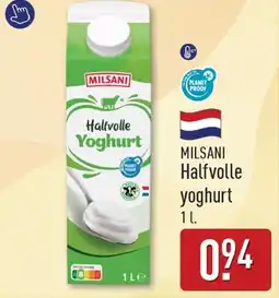 ALDI Milsani halfvolle yoghurt aanbieding