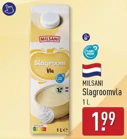 ALDI Milsani slagroomvla aanbieding