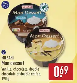ALDI Milsani mon dessert aanbieding