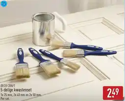 ALDI Deco craft kwastenset aanbieding