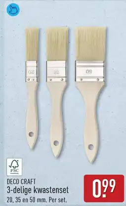 ALDI Deco craft kwastenset aanbieding