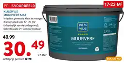 Kluswijs Kluswijs muurverf mat aanbieding