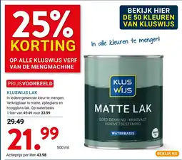 Kluswijs kluswijs matte lak aanbieding