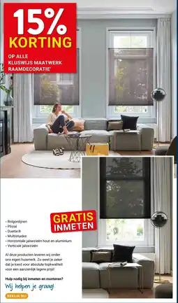 Kluswijs Kluswijs raamdecoratie aanbieding