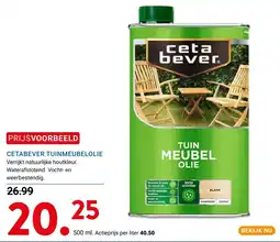 Kluswijs ceta bever tuinmeubelolie aanbieding
