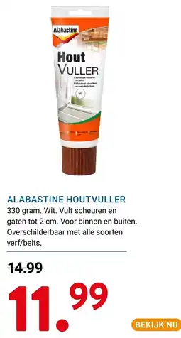 Kluswijs Alabastine houtvuller aanbieding