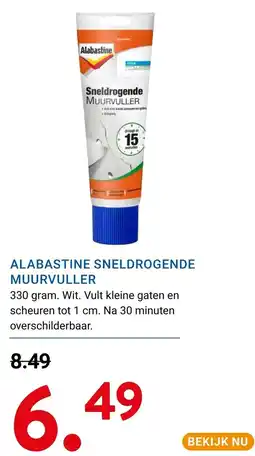Kluswijs Alabastine sneldrogende muurvuller aanbieding