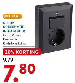 Kluswijs Q-LINK COMBINATIE-INBOUWDOOS aanbieding