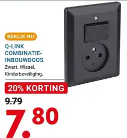 Kluswijs Q-LINK COMBINATIE-INBOUWDOOS aanbieding