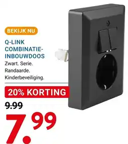Kluswijs Q-LINK COMBINATIE-INBOUWDOOS aanbieding