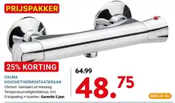Kluswijs Calma douchethermostaatkraan aanbieding