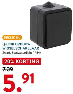 Kluswijs Q-LINK OPBOUW WISSELSCHAKELAAR aanbieding