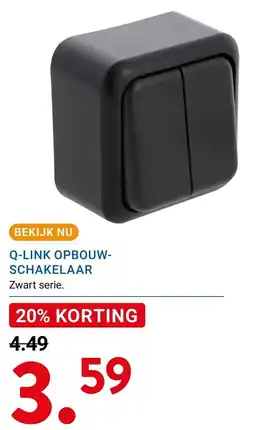 Kluswijs Q-link opbouw-schakelaar aanbieding