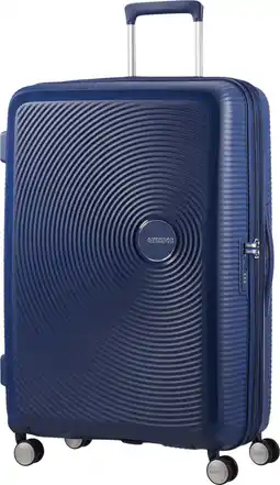 Coolblue American Tourister Soundbox Expandable Spinner 77cm Midnight Navy aanbieding